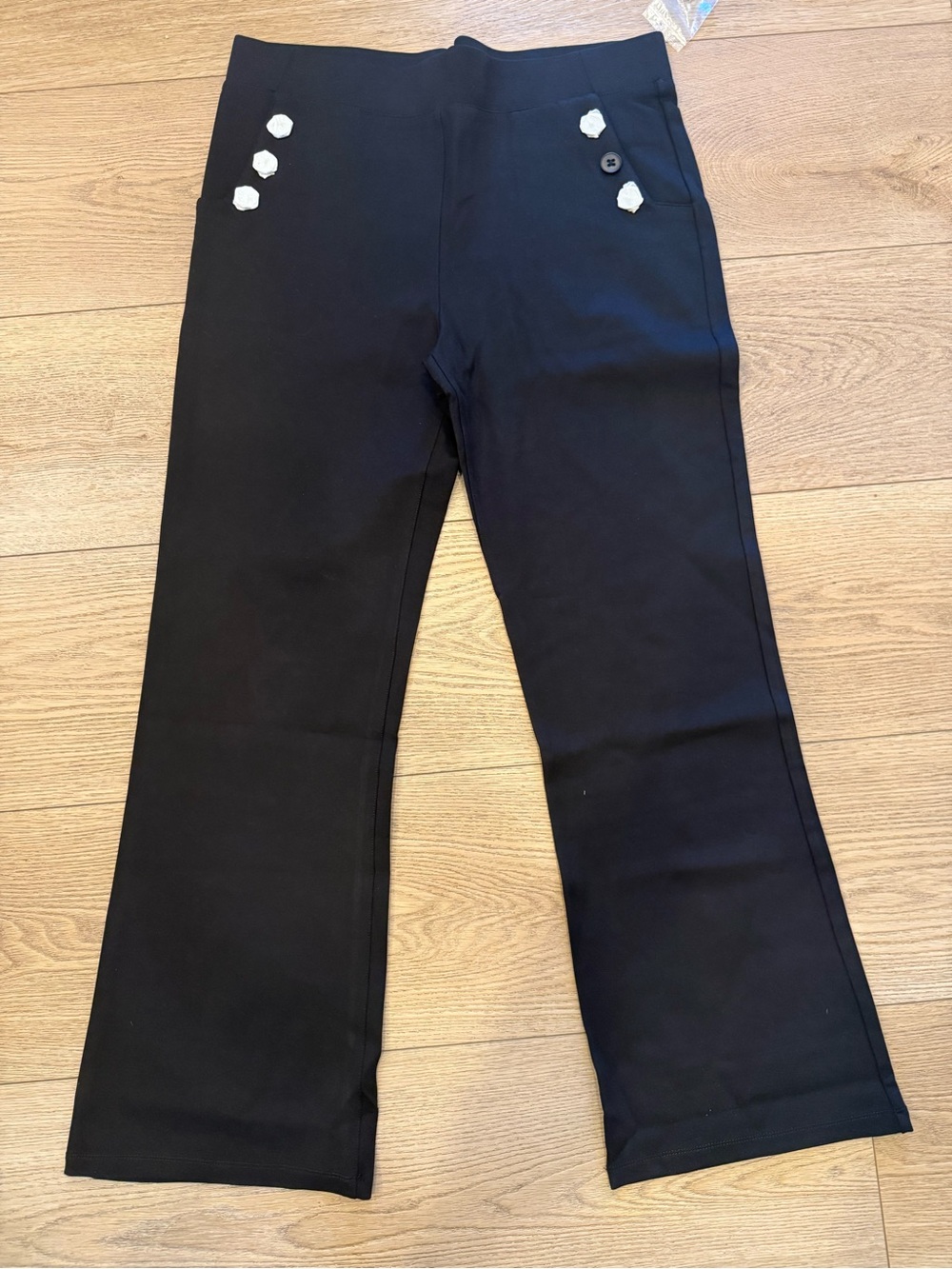 Betabrand DPYP Black Straight Leg Dress Pant Yoga Pants XL Petite NWT